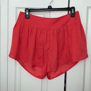 Coral Flowy Shorts